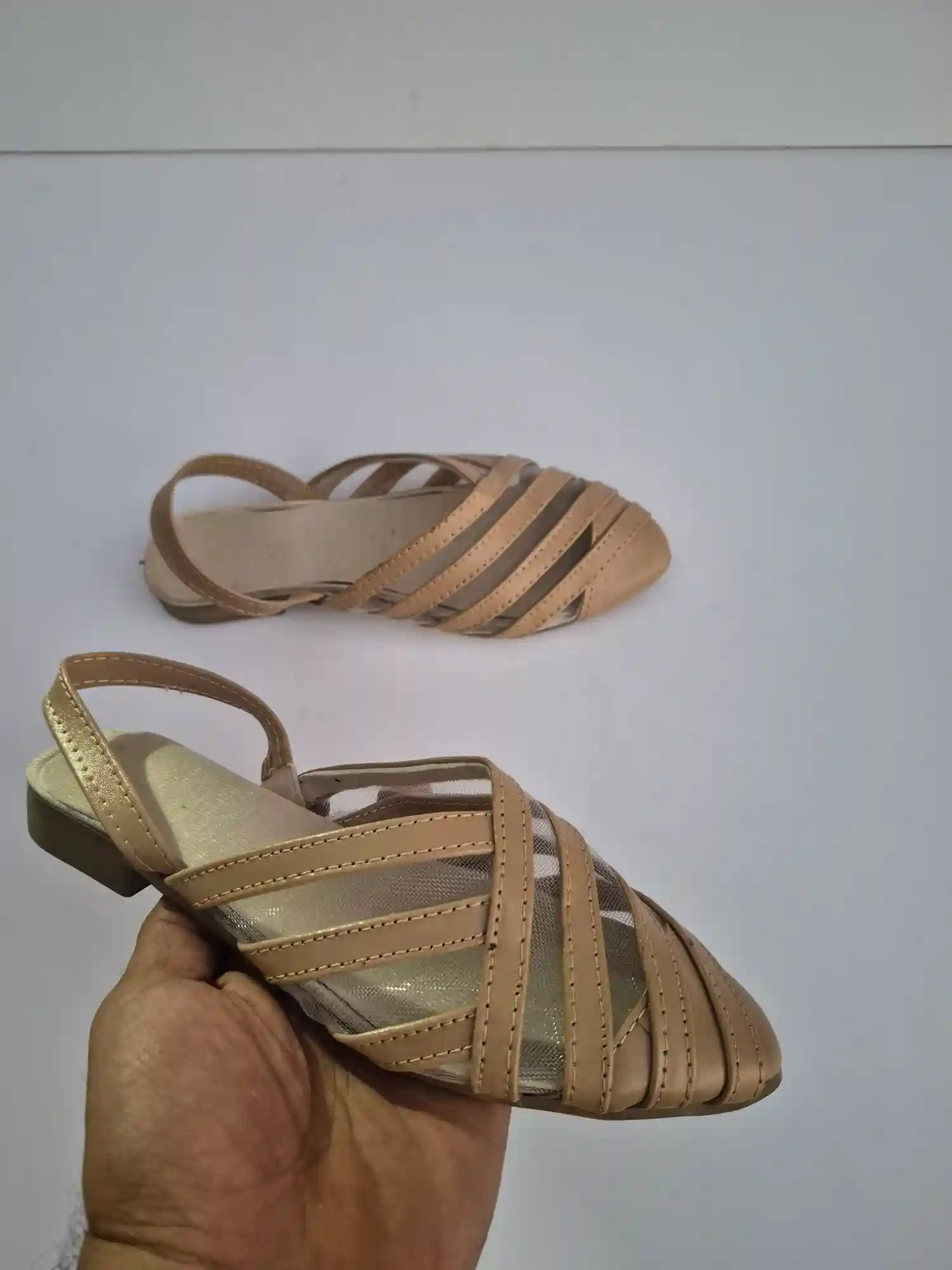 صندل زنانه مدل خورشید کرم  کد 248